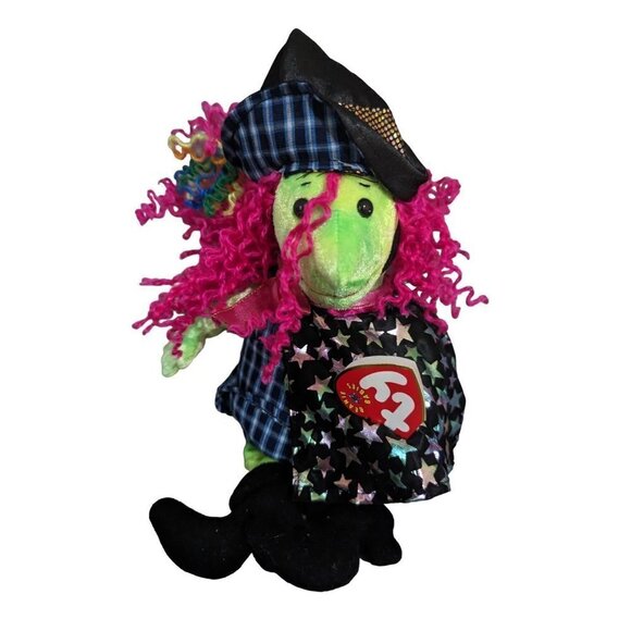 Ty Beanie Baby SCARY The WITCH 8 inch HALLOWEEN Paper Tags Plush Stuffed Doll - Picture 5 of 9